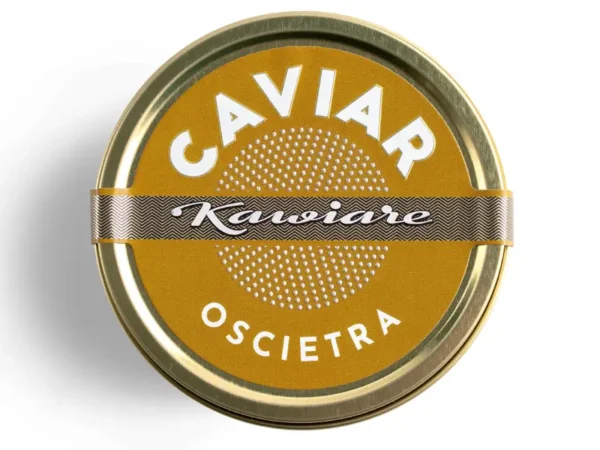 Juodieji ikrai Kawiare OSCIETRA dangtelis iš viršaus