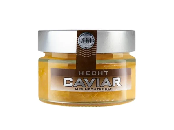Lydekos ikrai AKI Caviar stiklainyje
