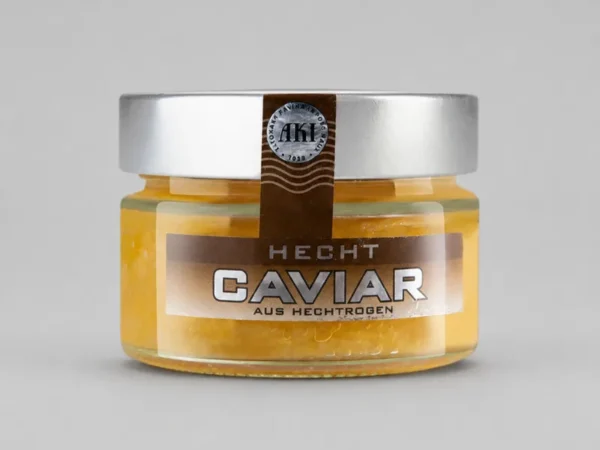 Lydekos ikrai AKI Caviar stiklainyje