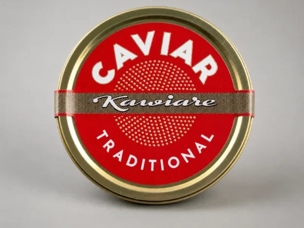 Tradiciniai raudonieji ikrai Caviar skardinėje